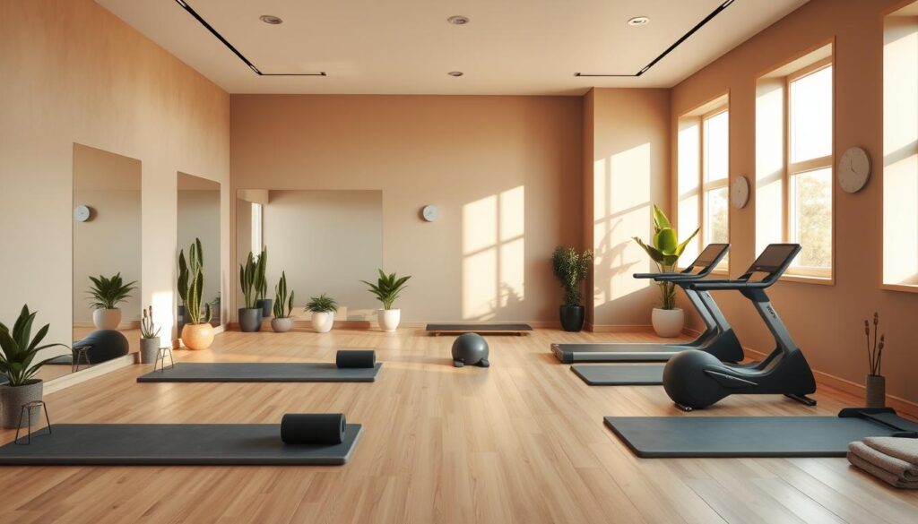 exercise room layout