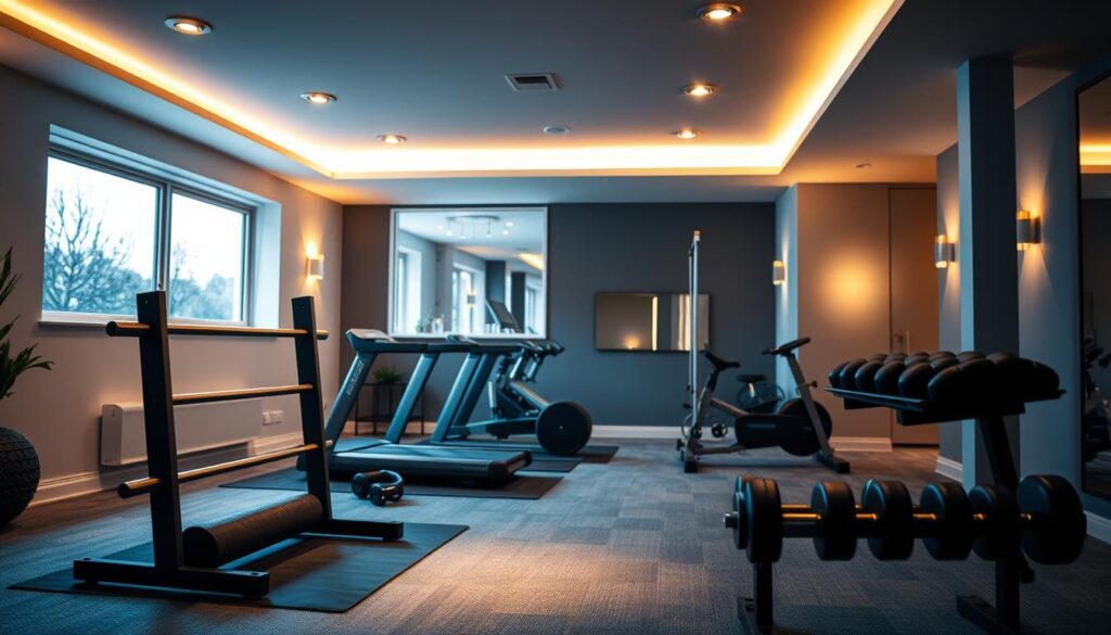 home gym lighting