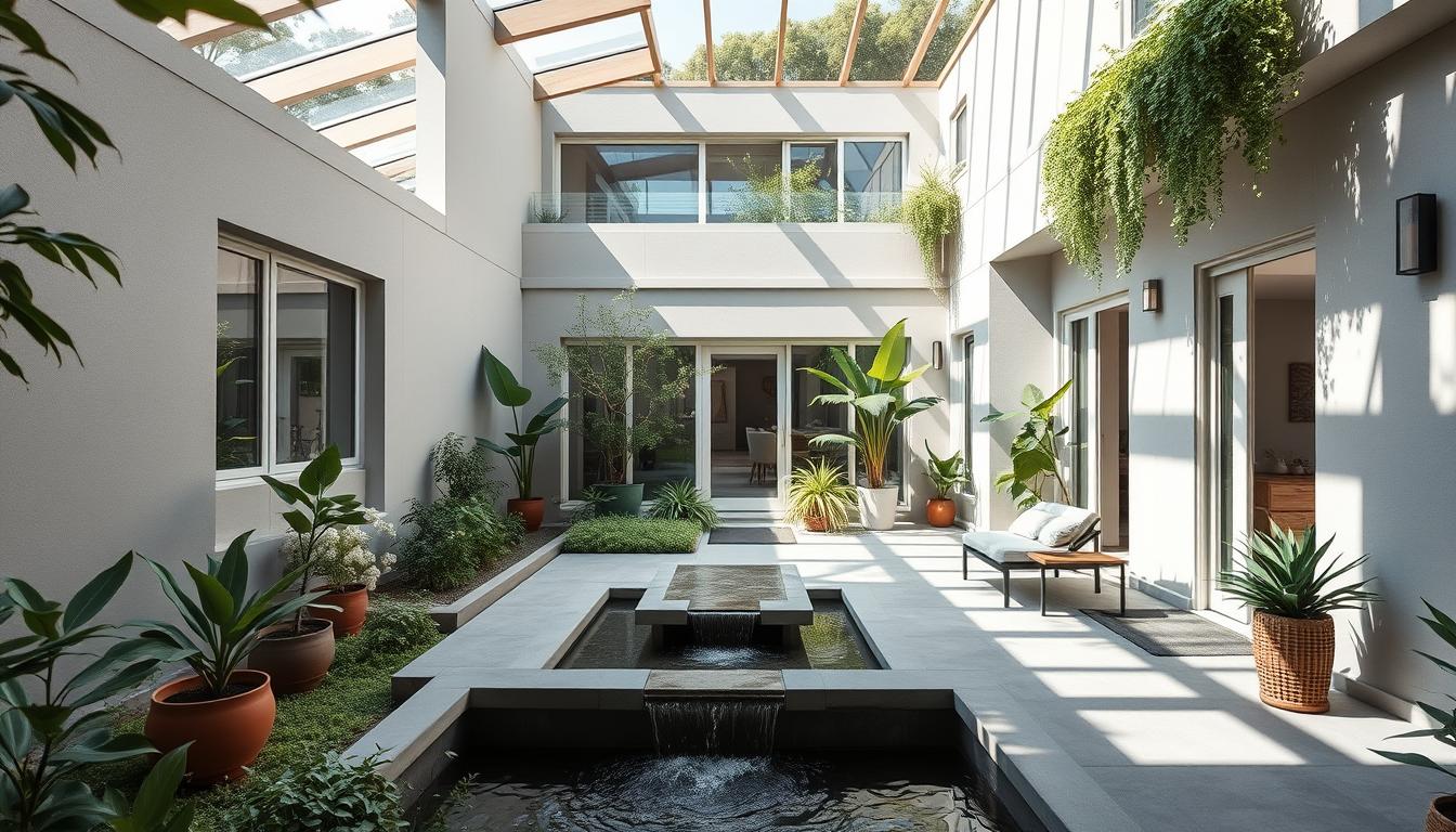 homes with interior courtyard