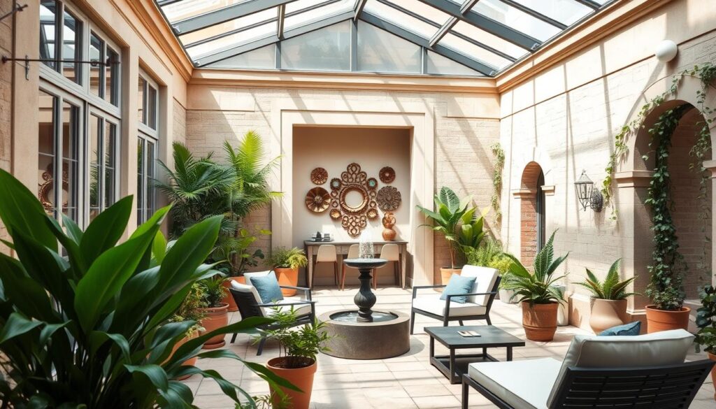 stylish courtyard design